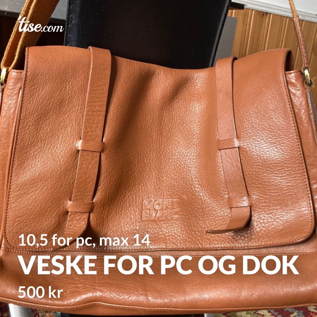 Veske for pc og dok