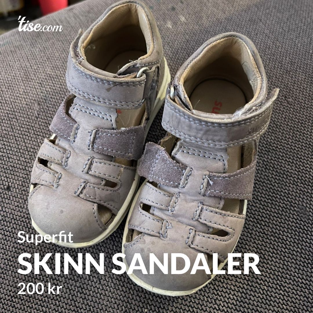 Skinn sandaler