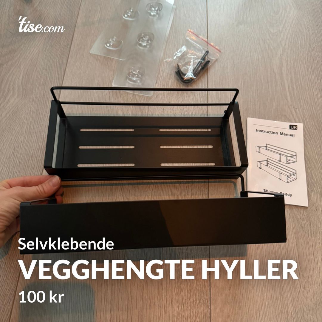 Vegghengte hyller