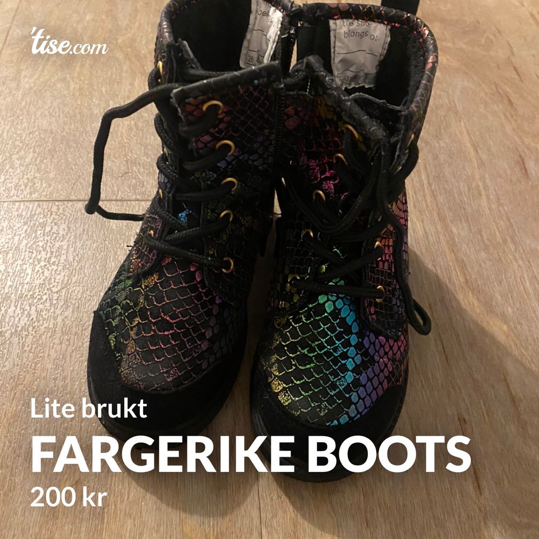 Fargerike boots