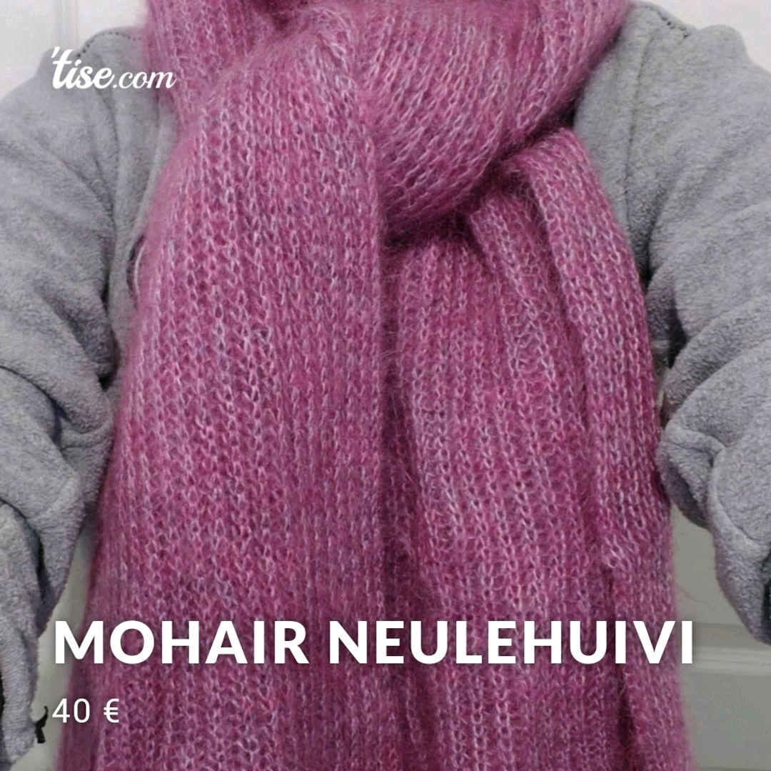 Mohair neulehuivi