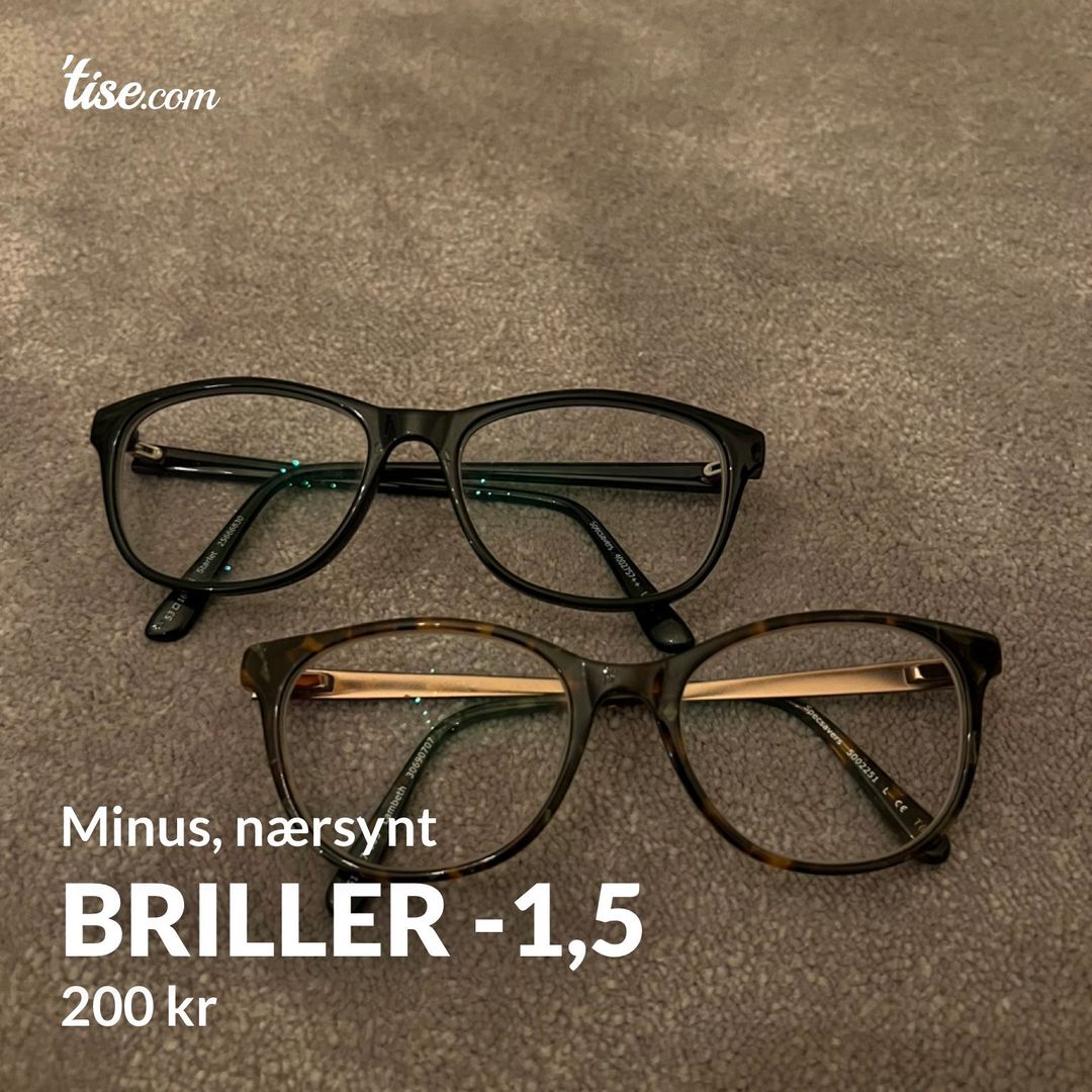 Briller -1,5