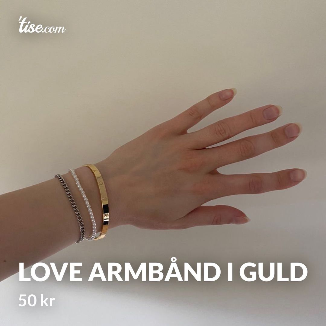 Love armbånd i guld