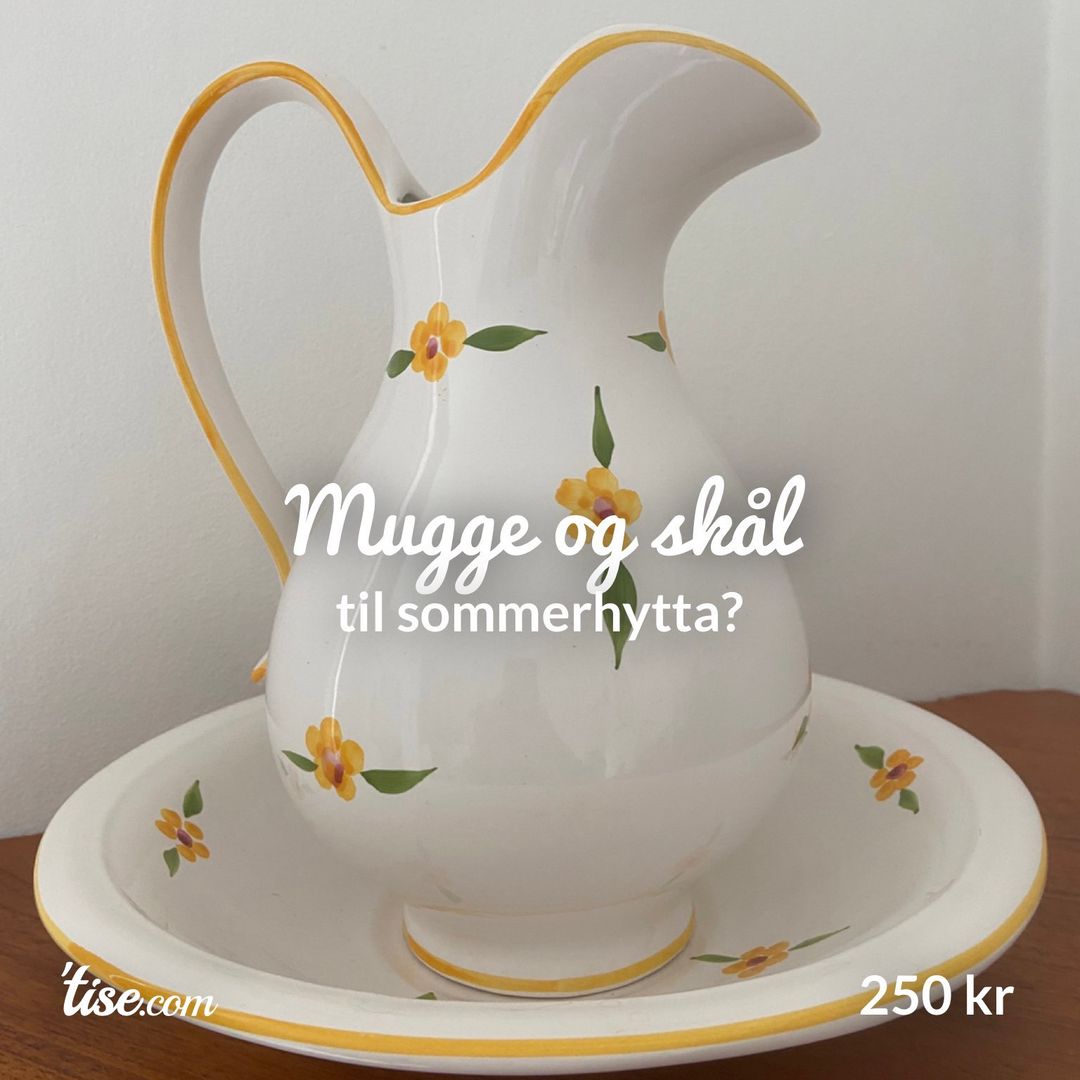 Mugge og skål