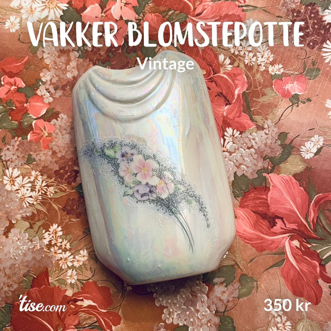 Vakker blomstepotte