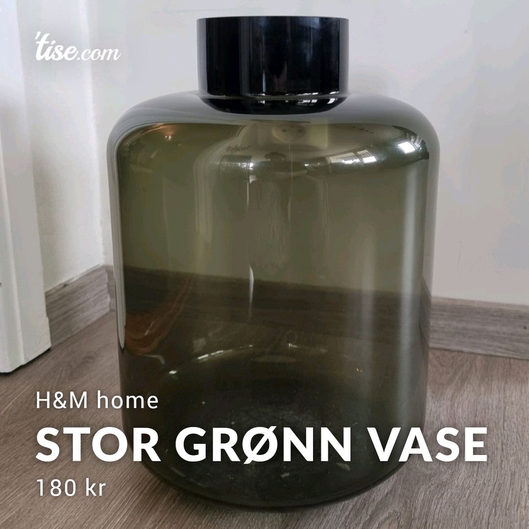 Stor grønn vase