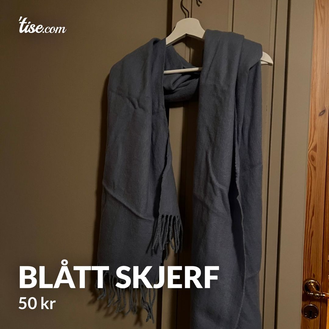 Blått skjerf