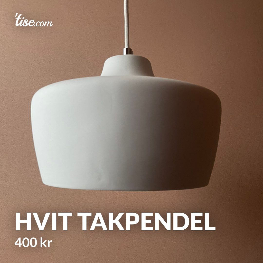 Hvit takpendel