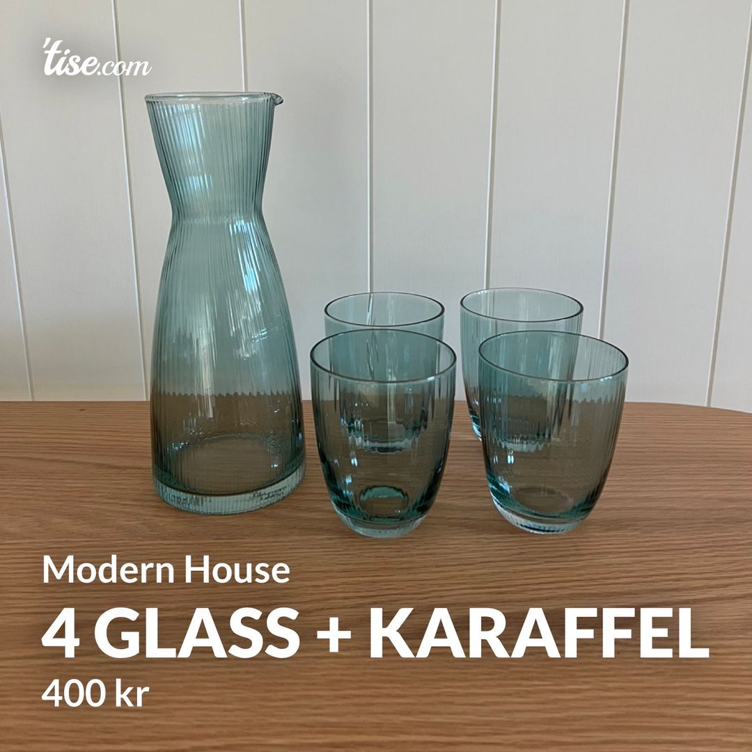 4 glass + karaffel