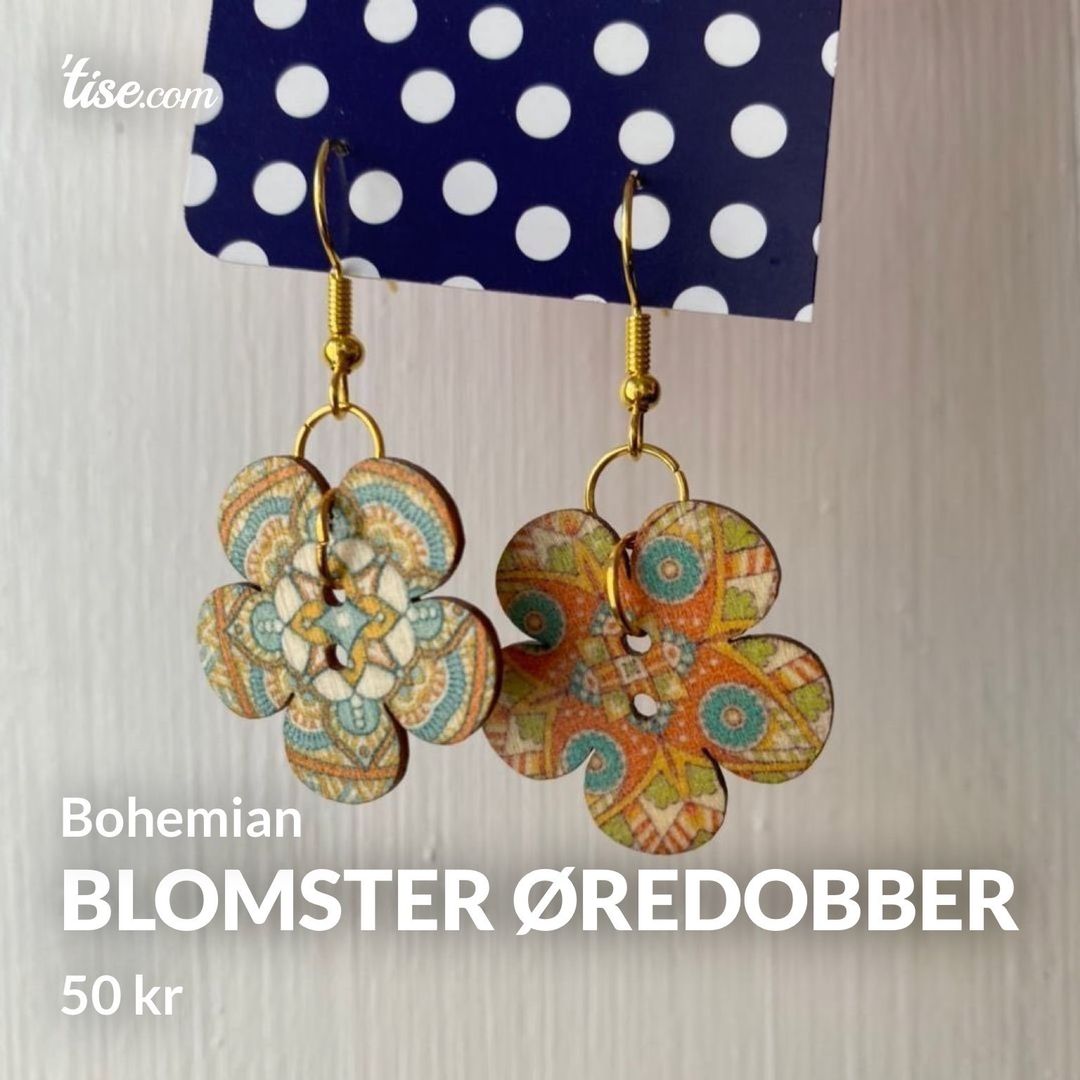 Blomster øredobber