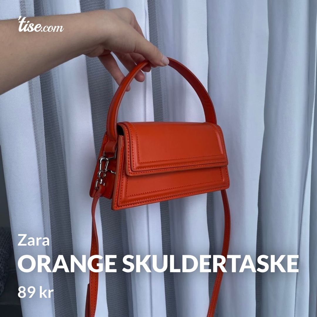 Orange skuldertaske