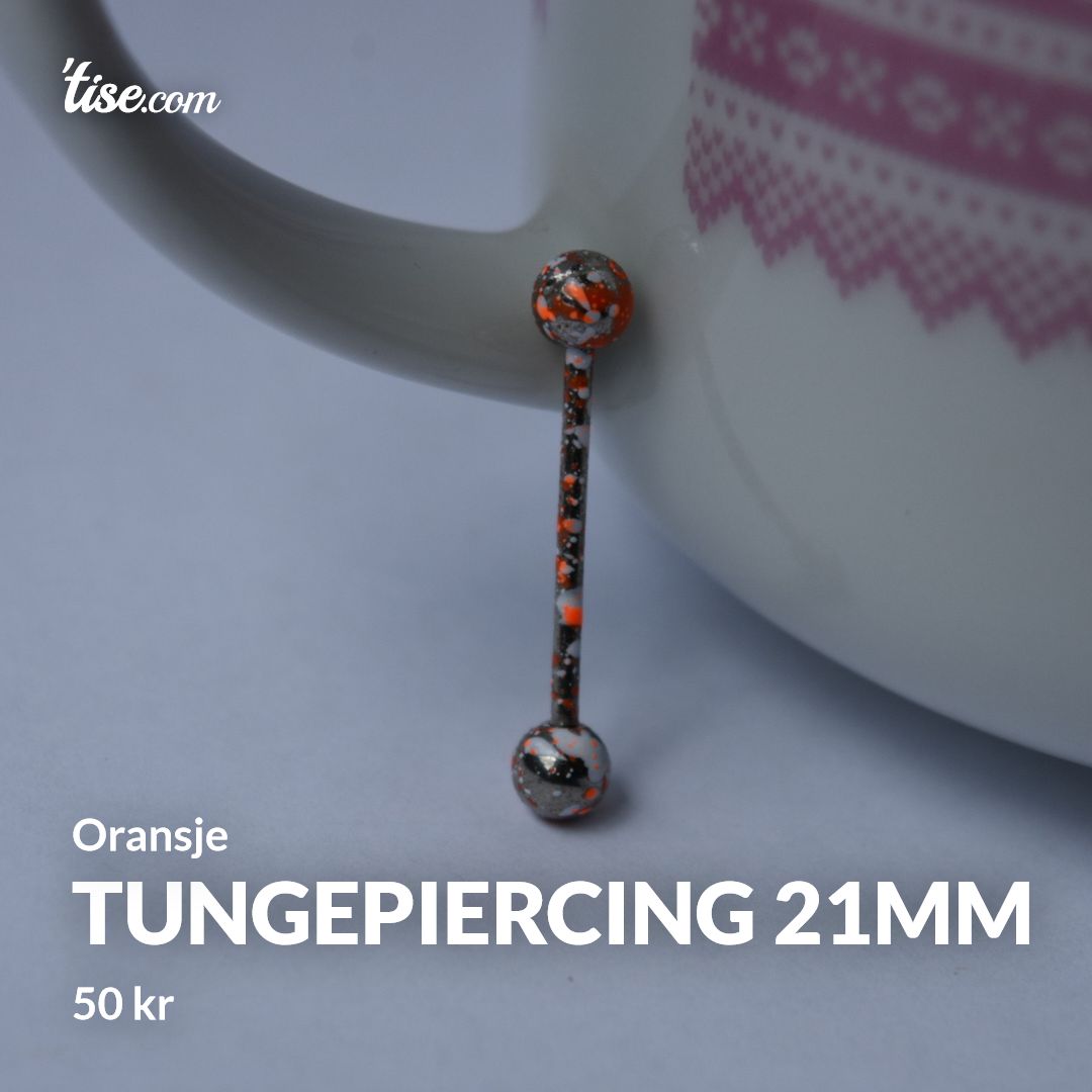 Tungepiercing 21mm