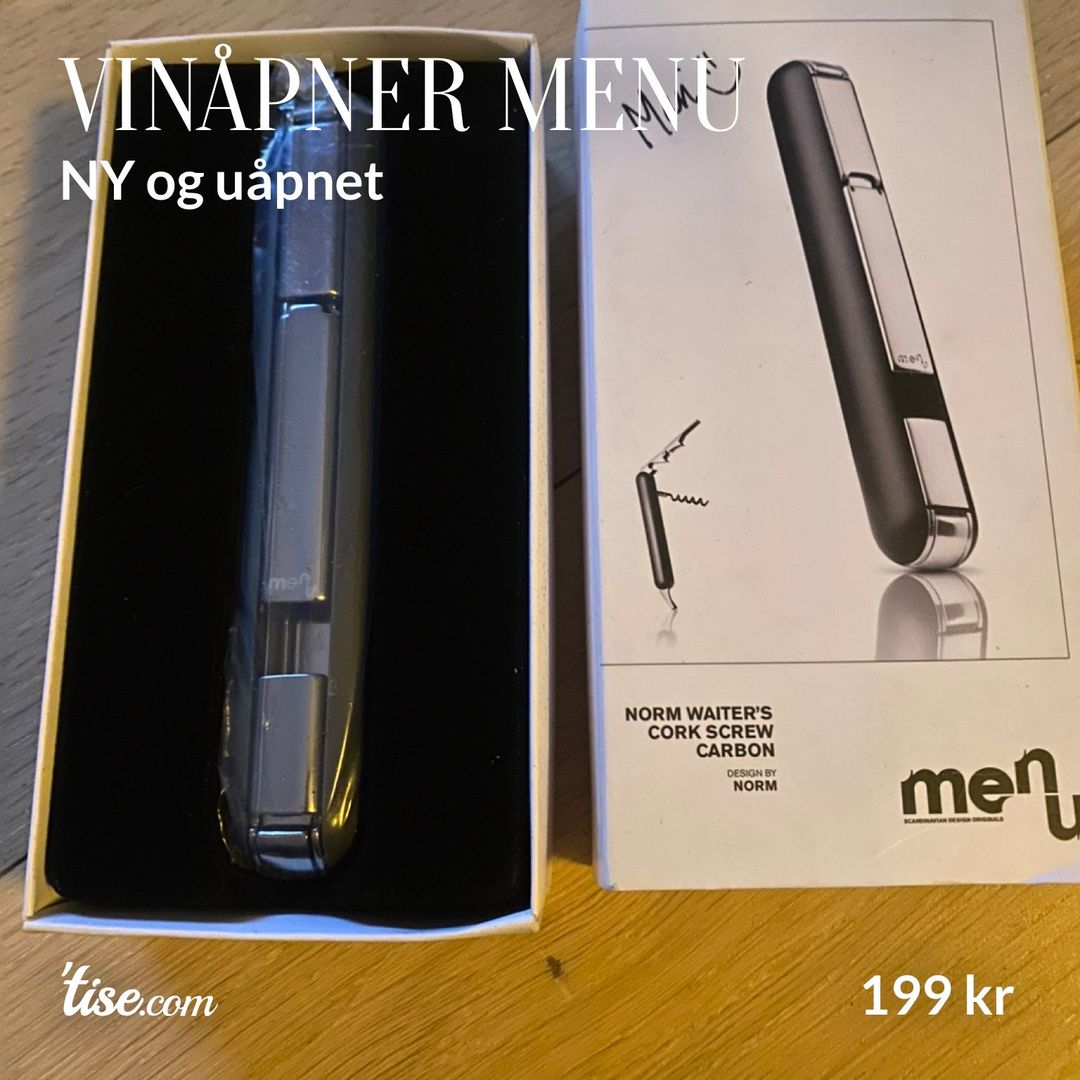 Vinåpner menu