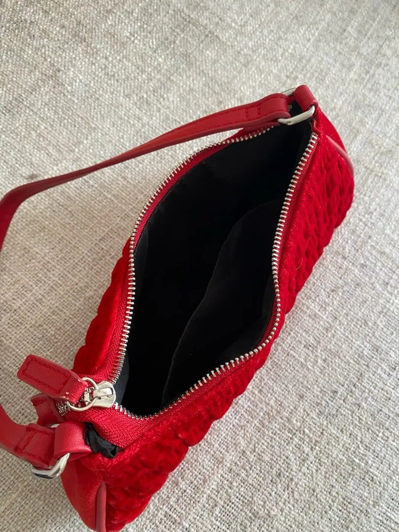 Red handbag