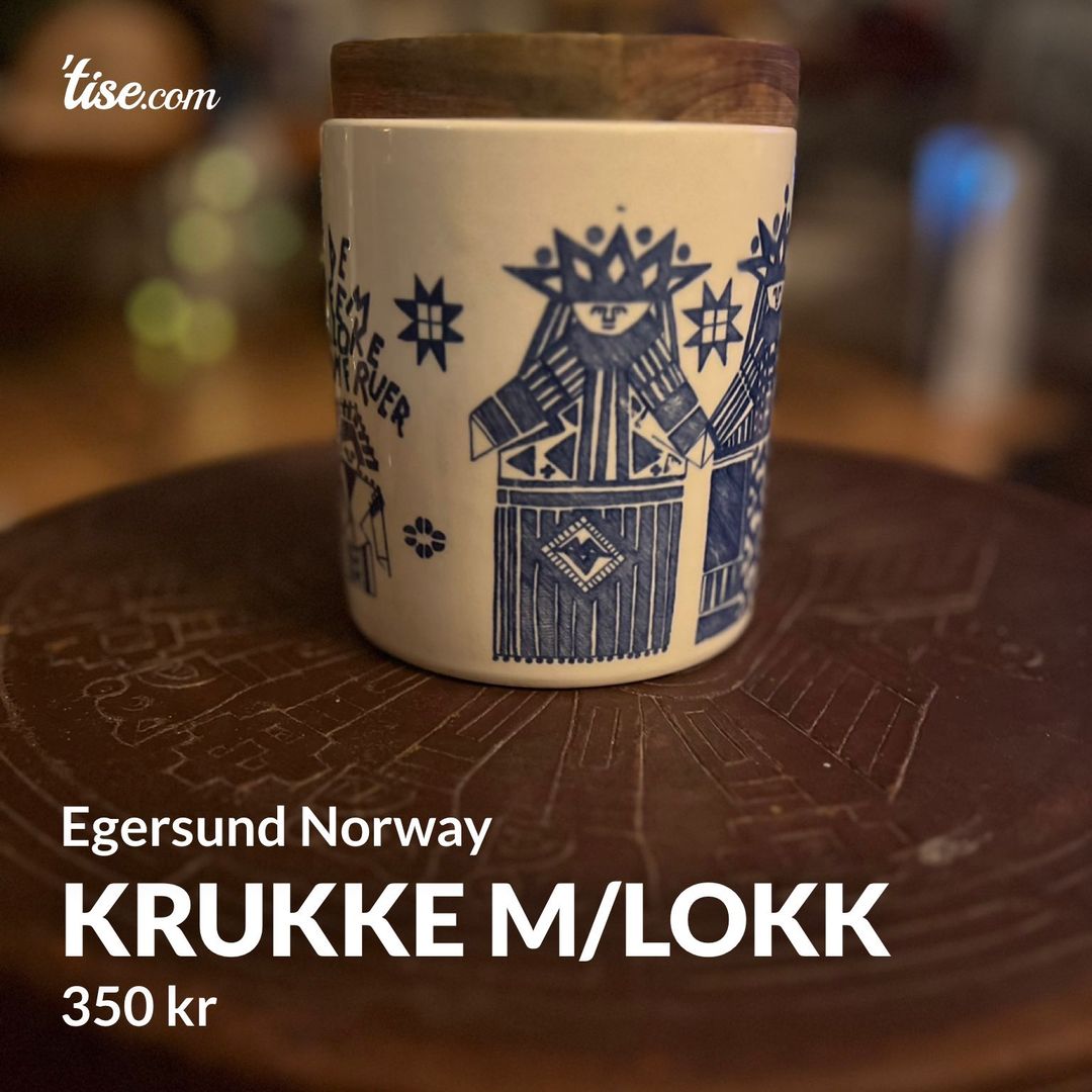 Krukke m/lokk