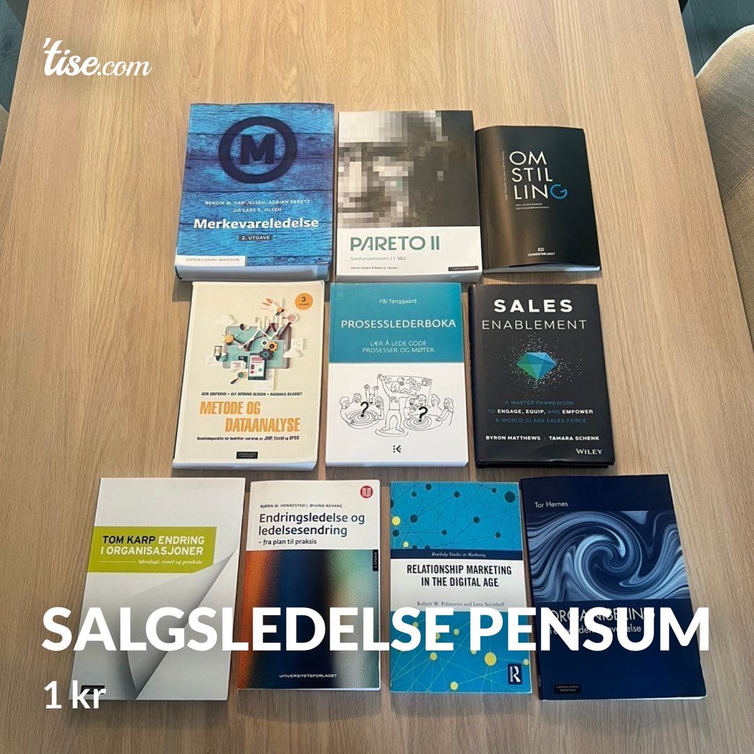 Salgsledelse pensum