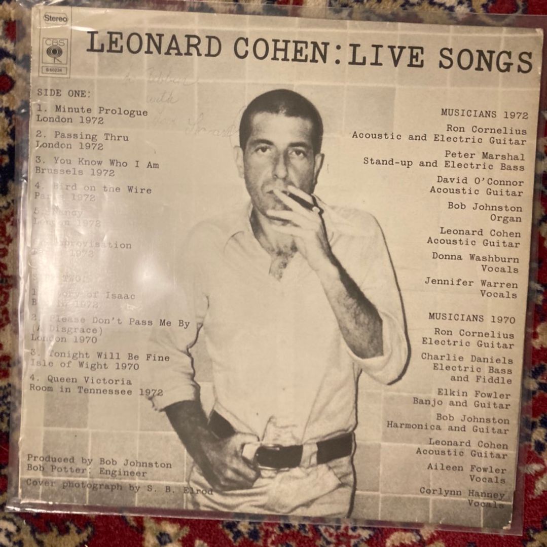 Leonard cohen venyl