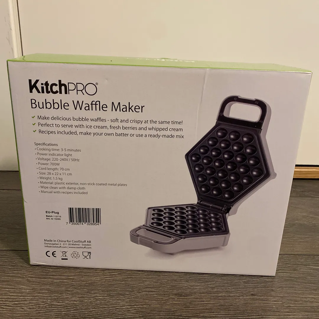 Bubble waffle maker