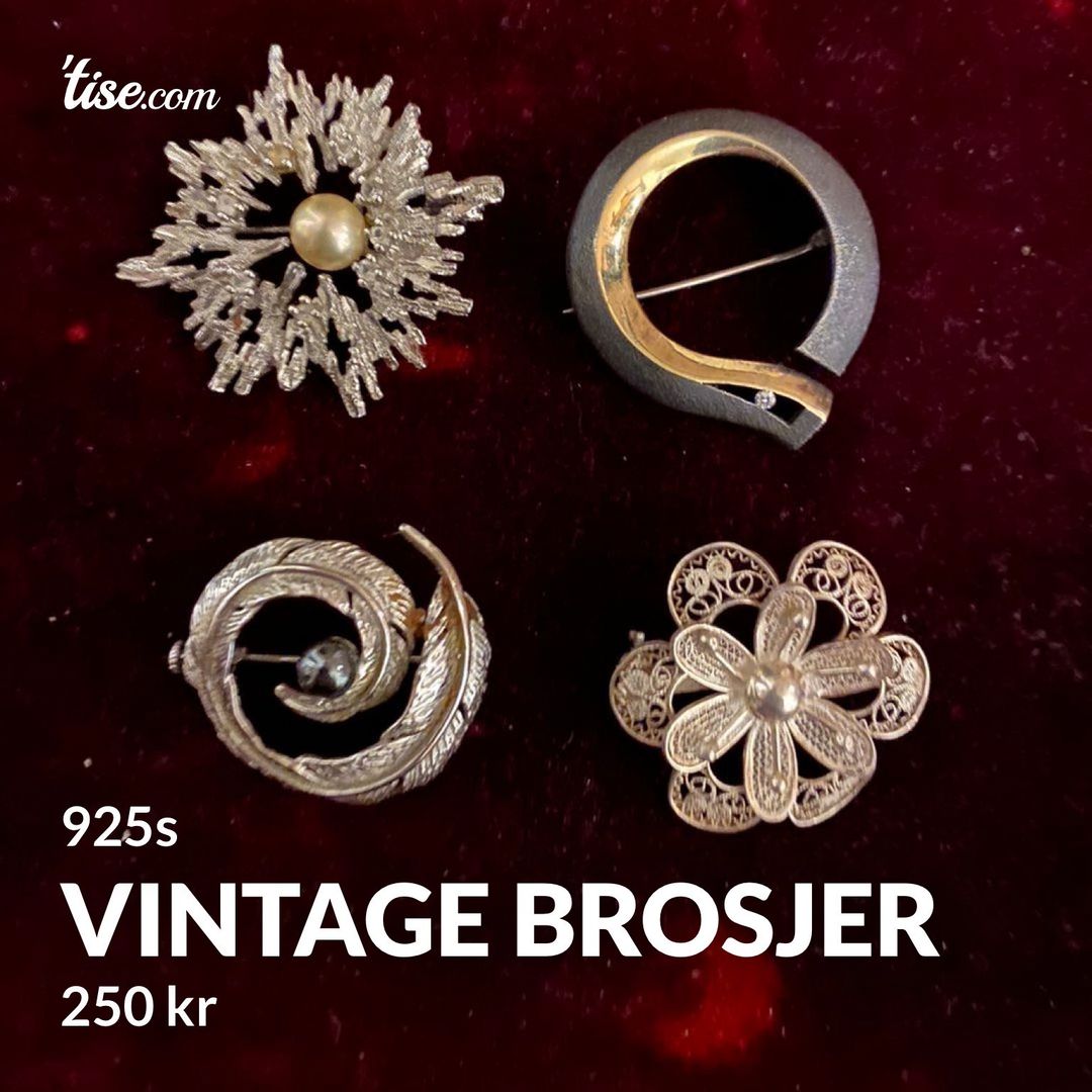 Vintage brosjer