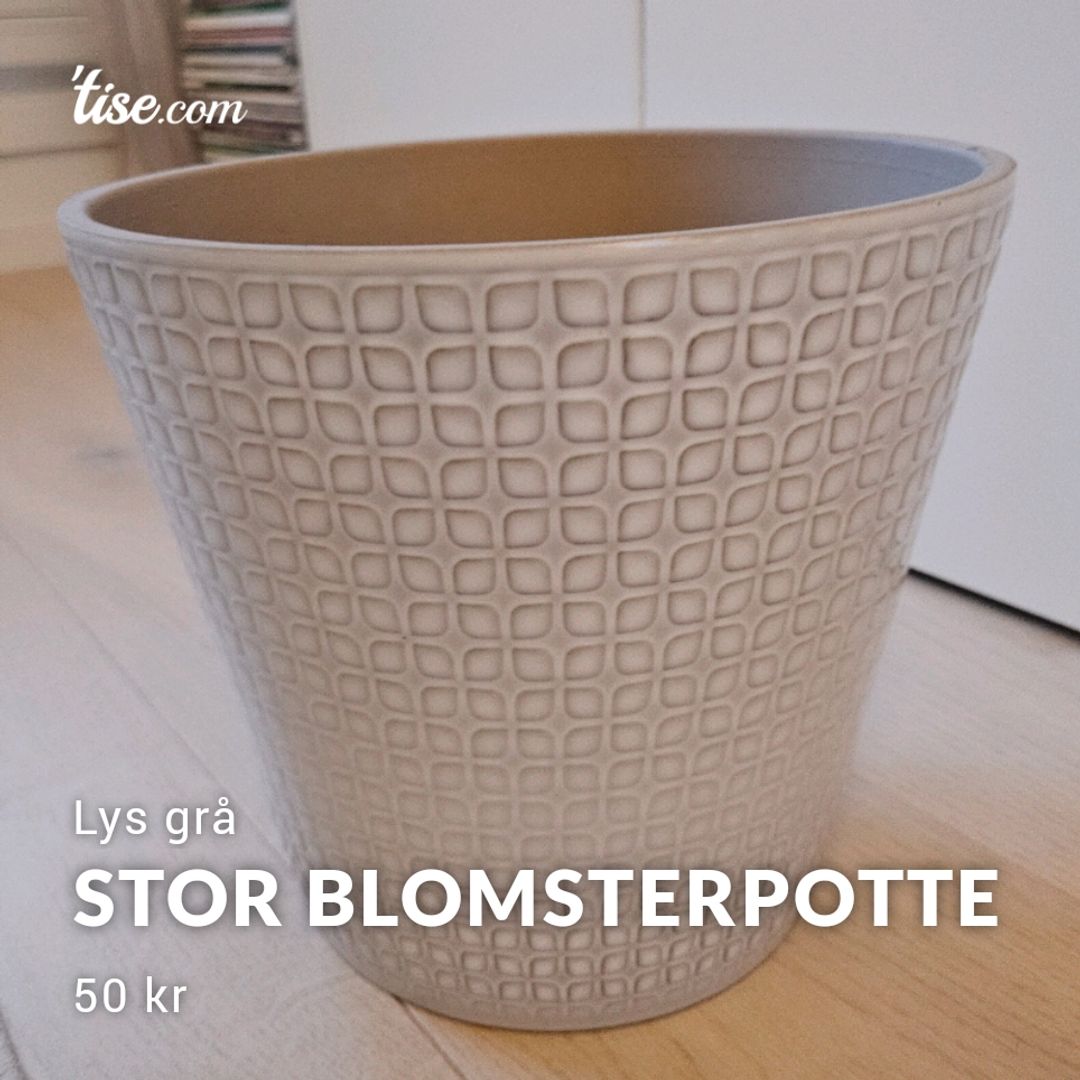 Stor Blomsterpotte