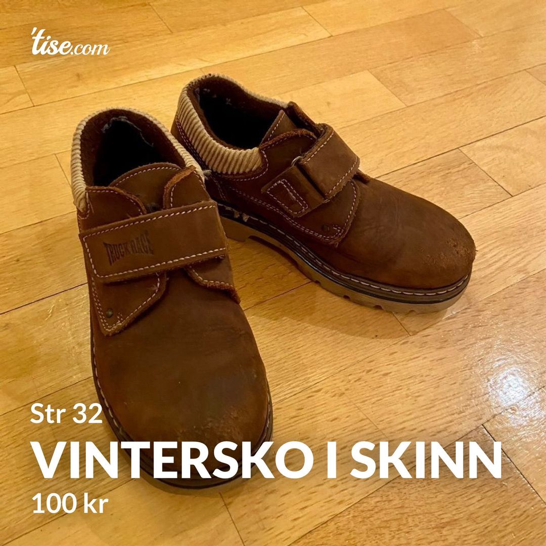 Vintersko i skinn