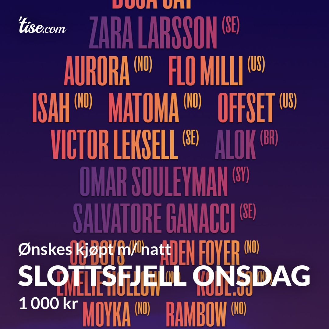 Slottsfjell onsdag