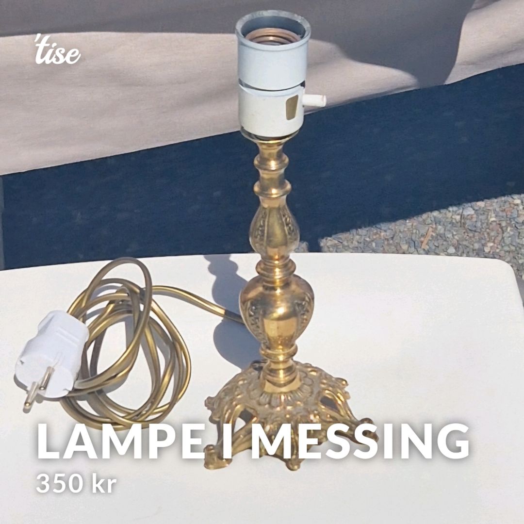 Lampe I Messing