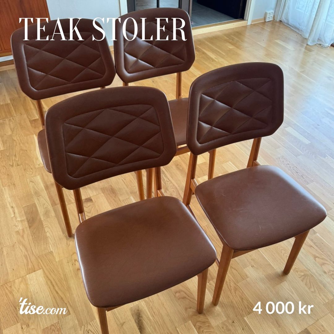 Teak stoler