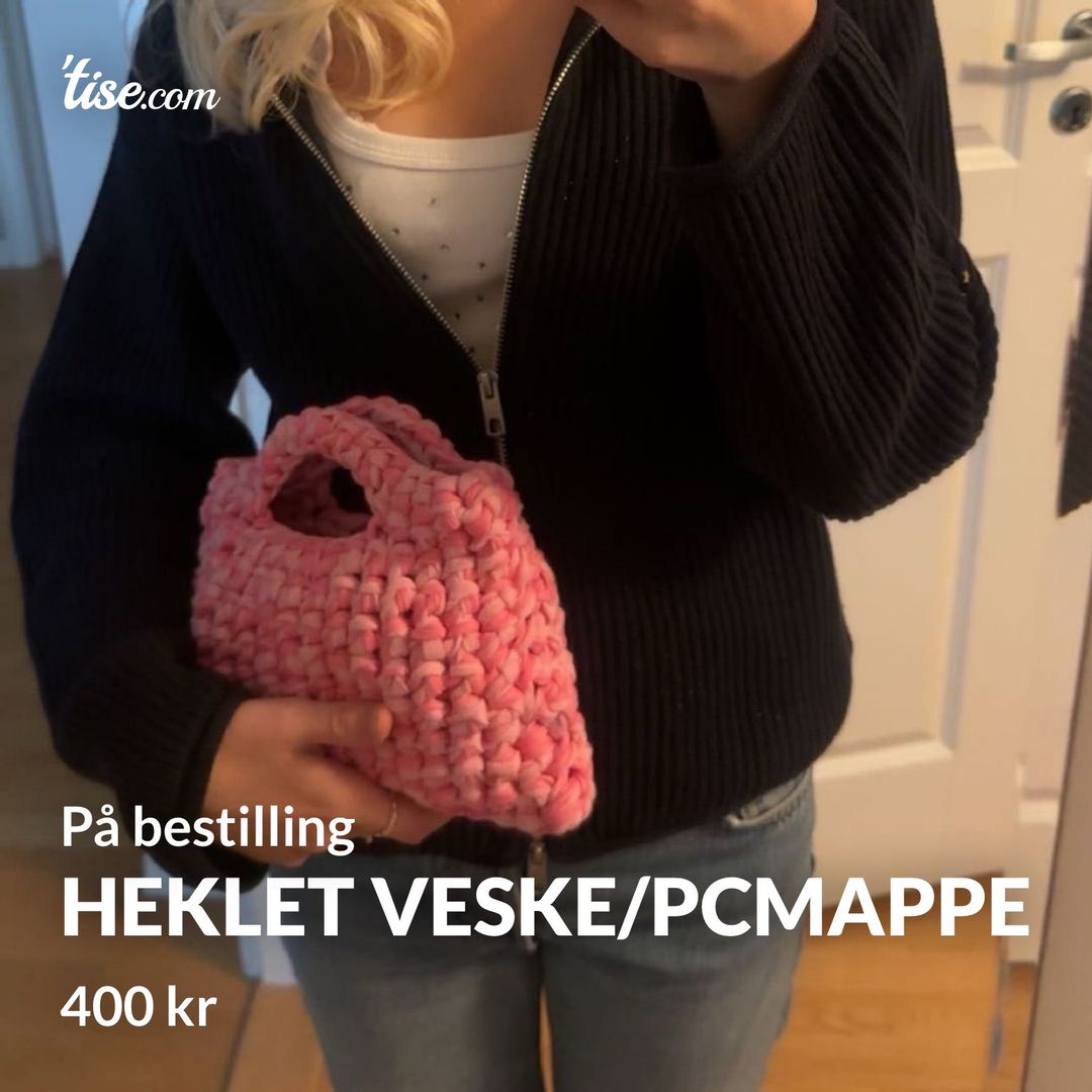 Heklet veske/pcmappe