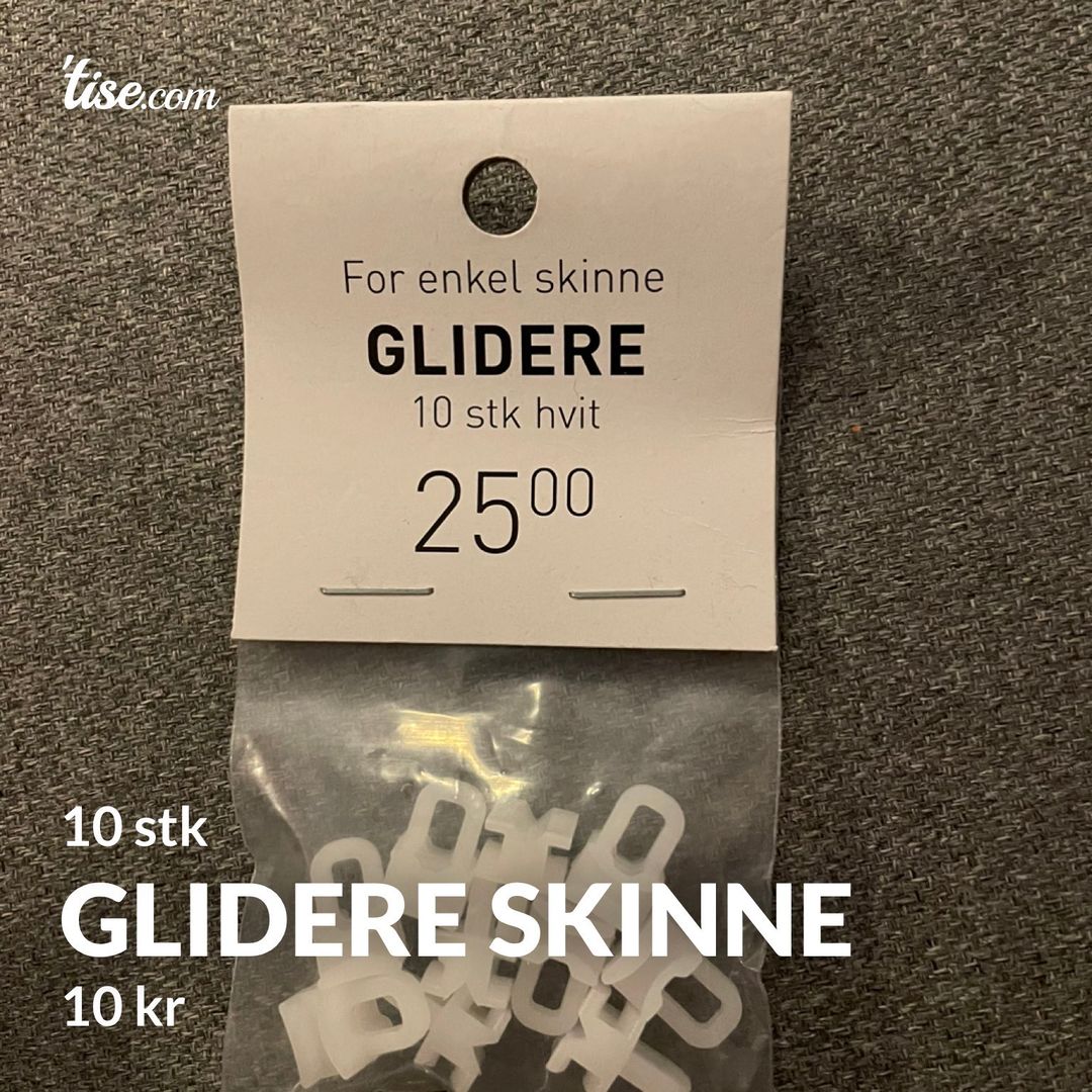 Glidere skinne