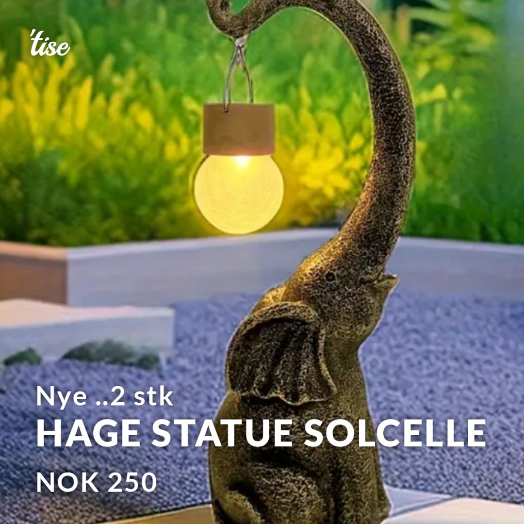 Hage Statue Solcelle