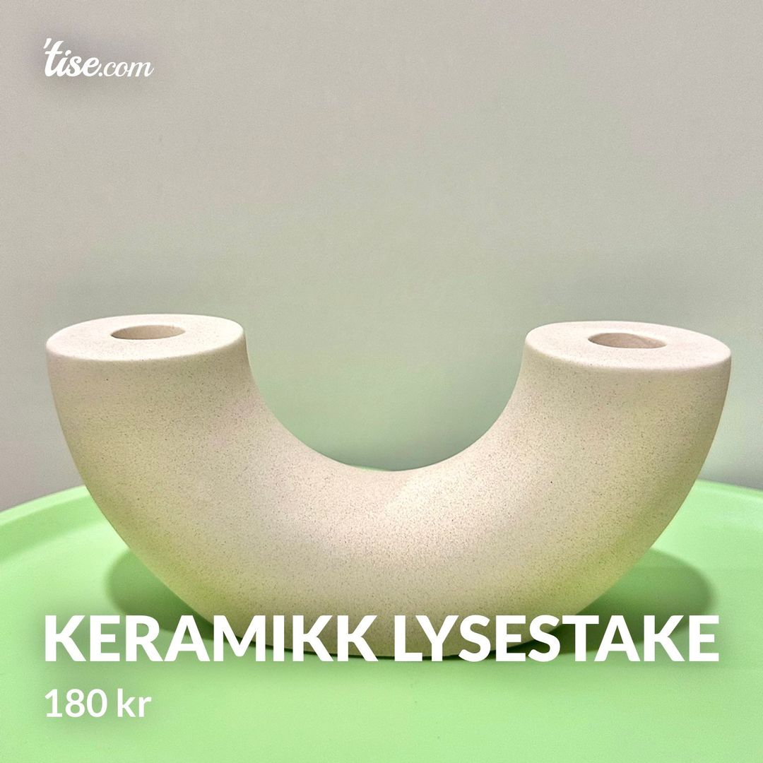 Keramikk lysestake