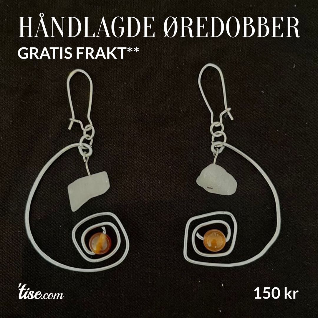 Håndlagde øredobber