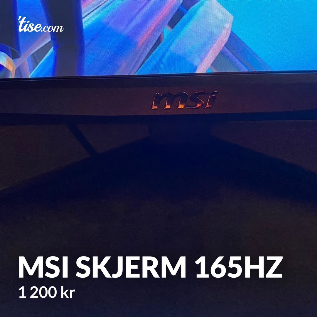 Msi Skjerm 165hz