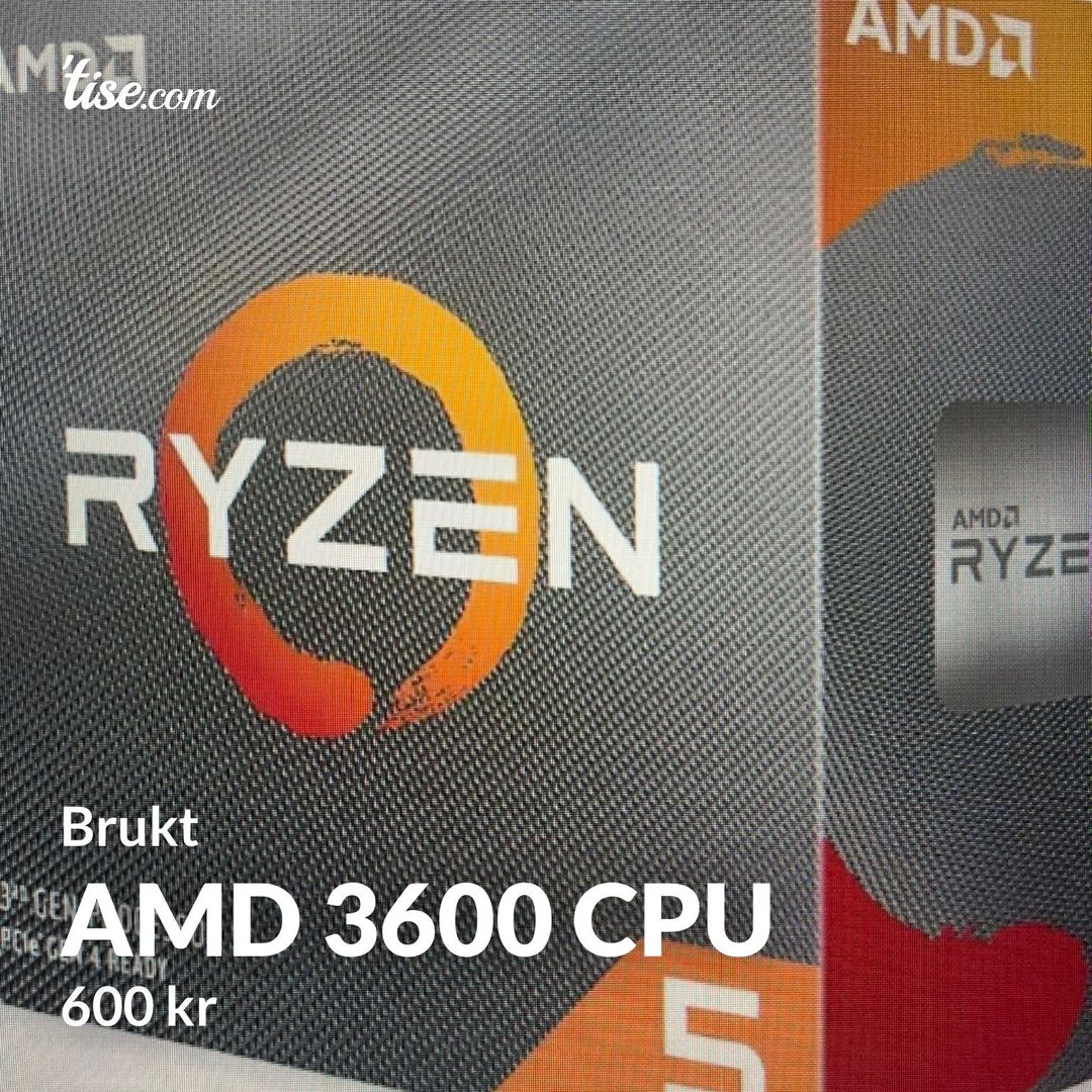 amd 3600 cpu