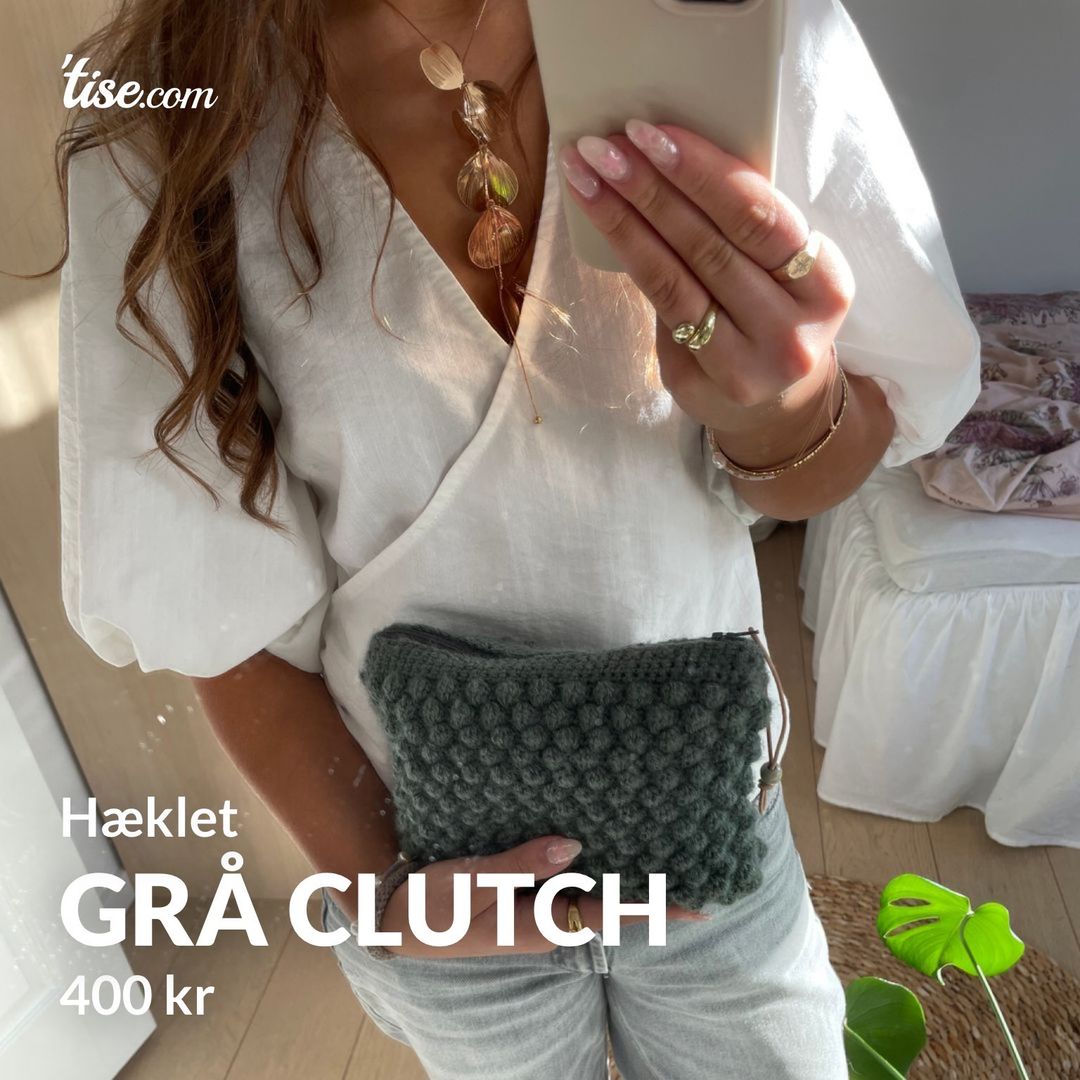 Grå clutch