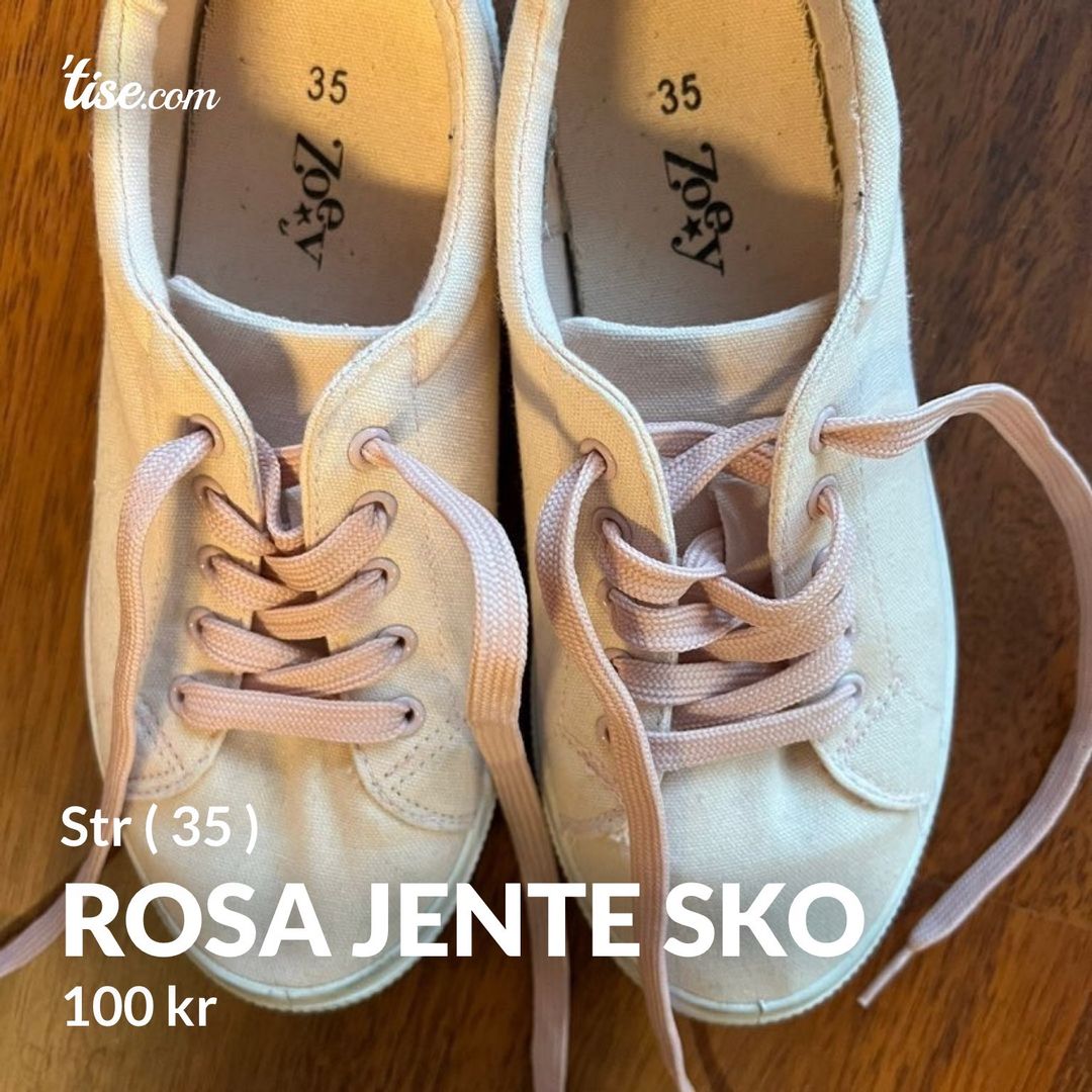 Rosa jente sko