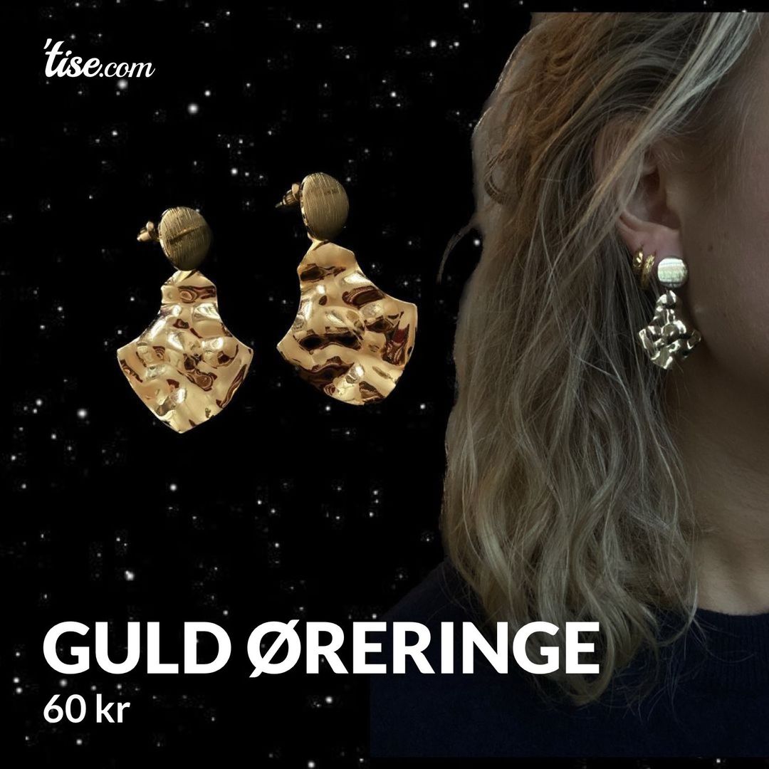 Guld øreringe