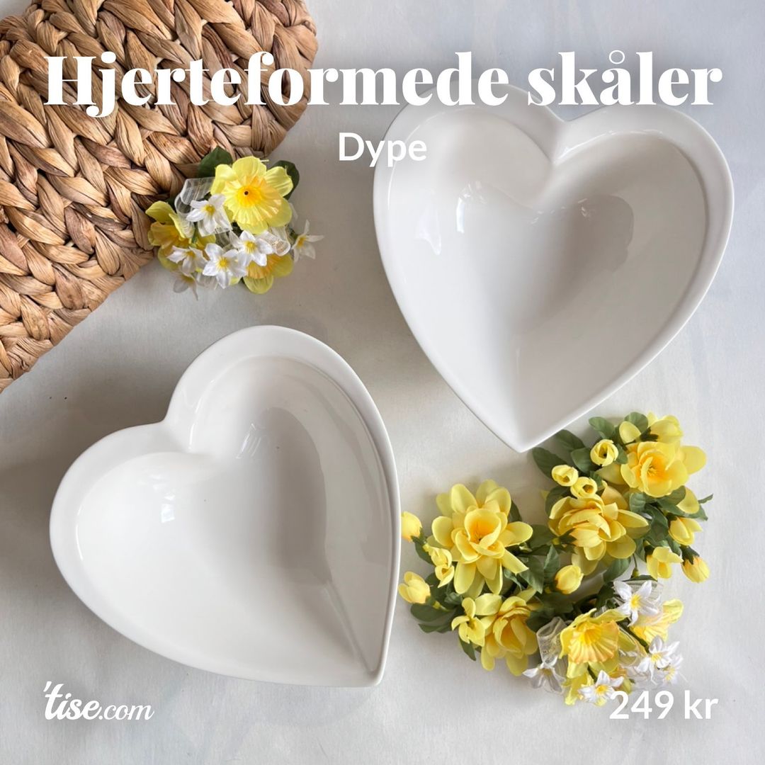 Hjerteformede skåler