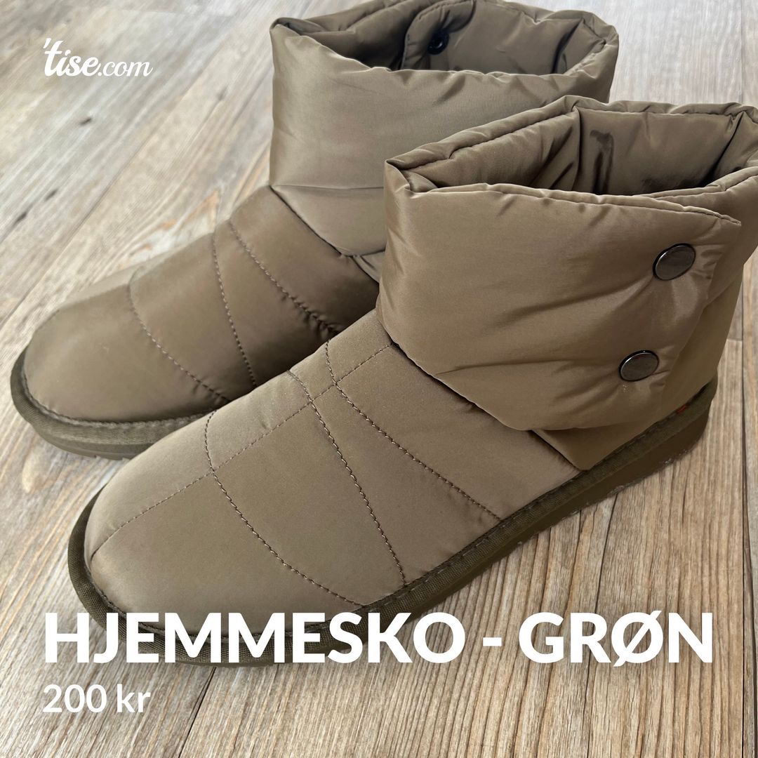 Hjemmesko - grøn