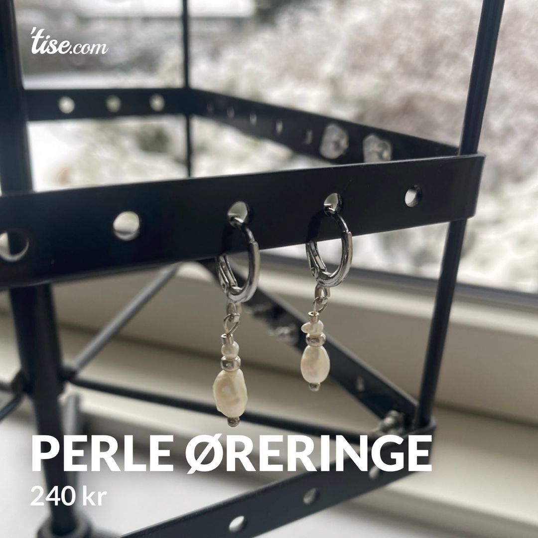 Perle øreringe