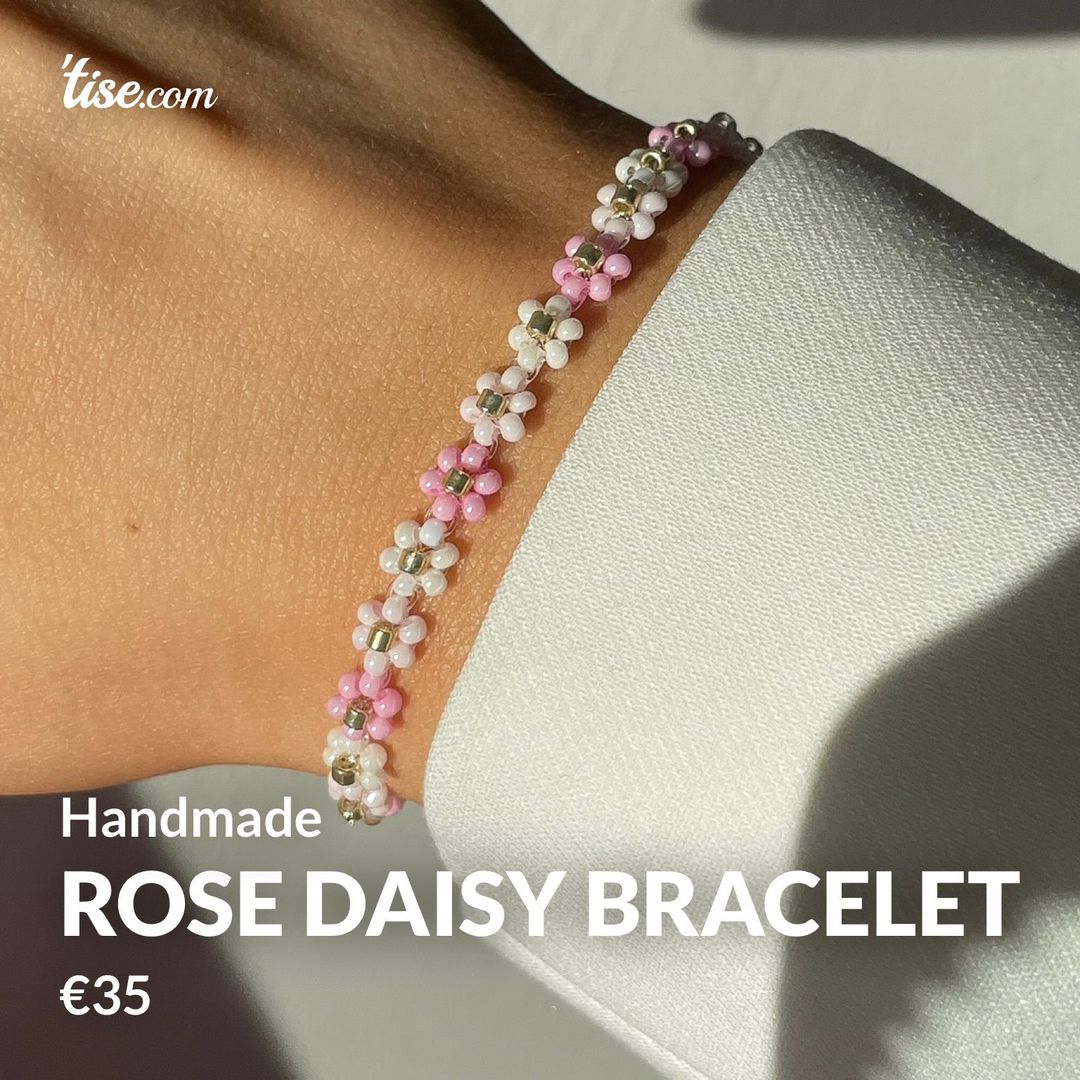 Rose daisy bracelet