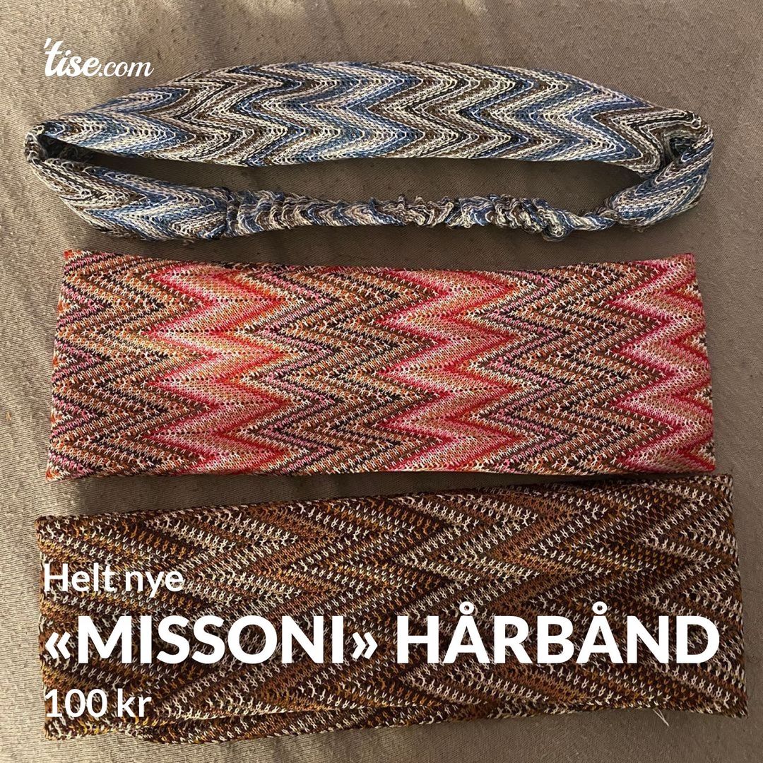 «Missoni» hårbånd