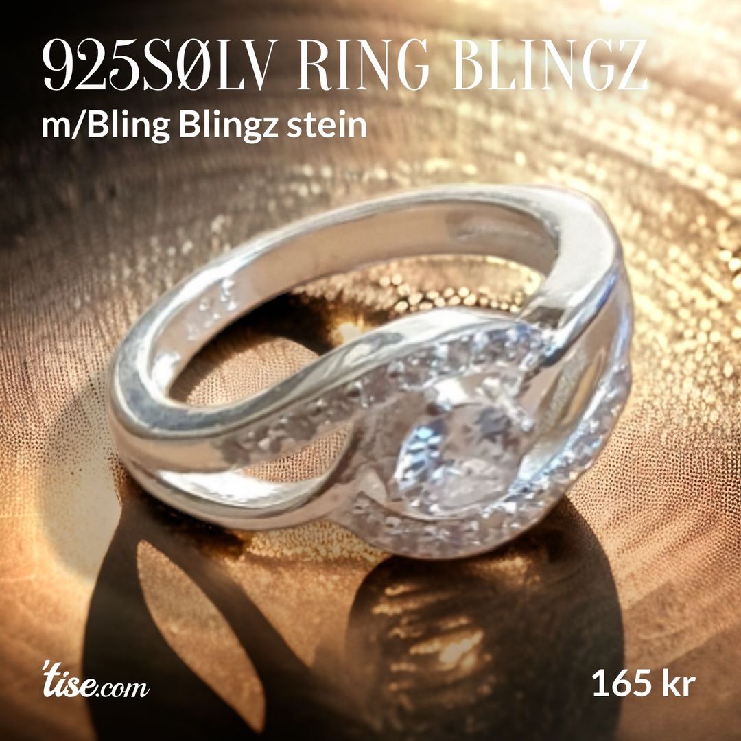 925Sølv Ring BlingZ