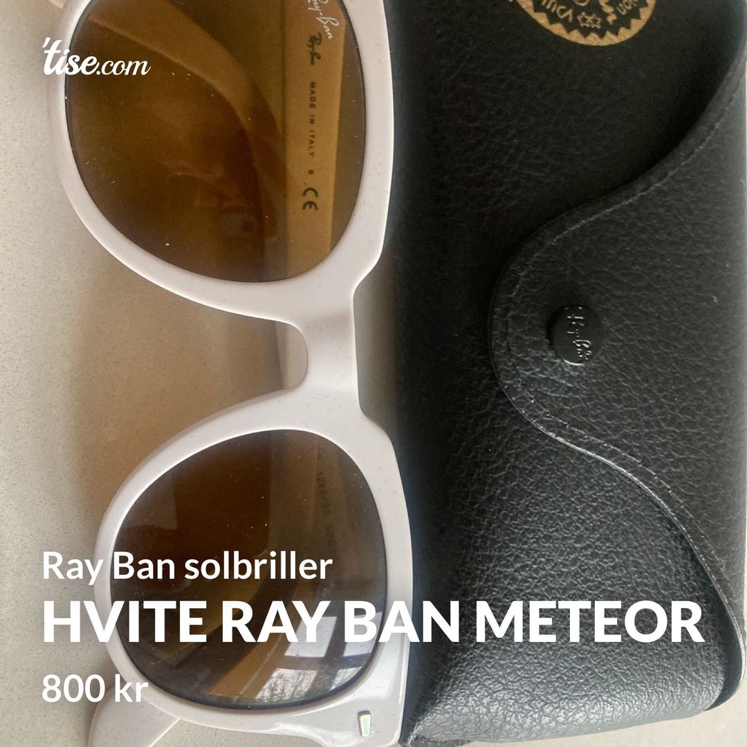 Hvite Ray Ban Meteor