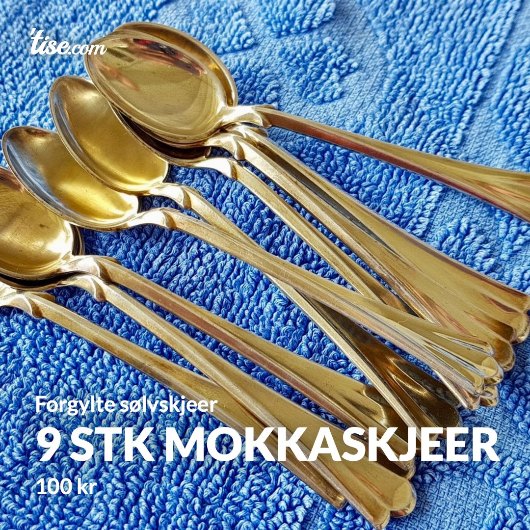 9 stk mokkaskjeer