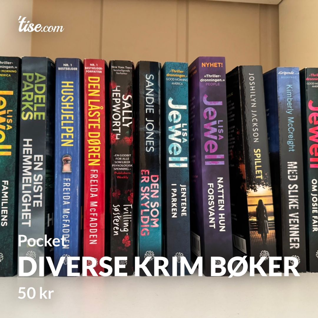 Diverse krim bøker