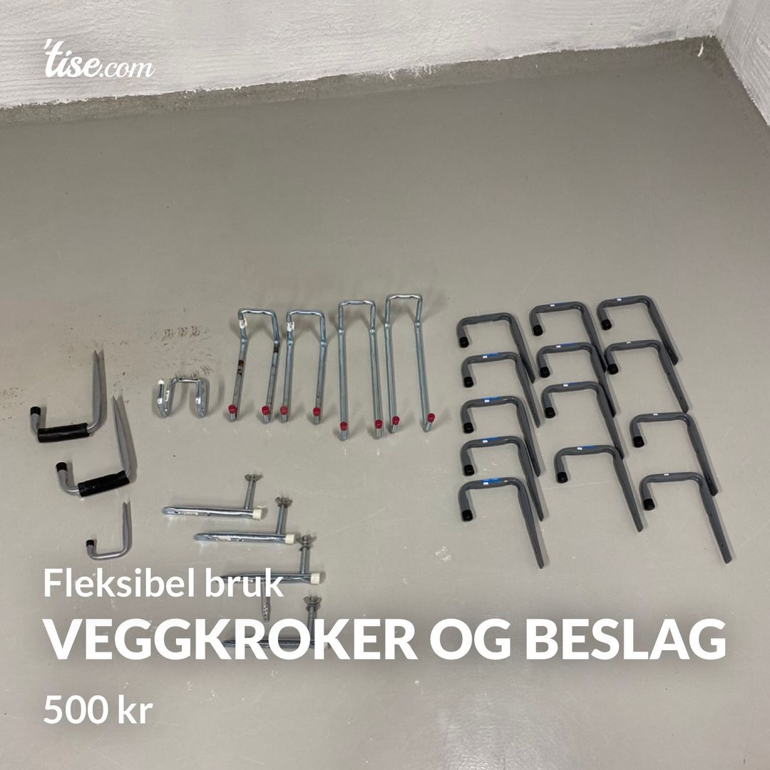 Veggkroker og beslag