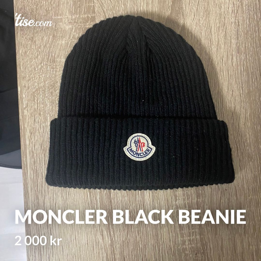 Moncler Black Beanie