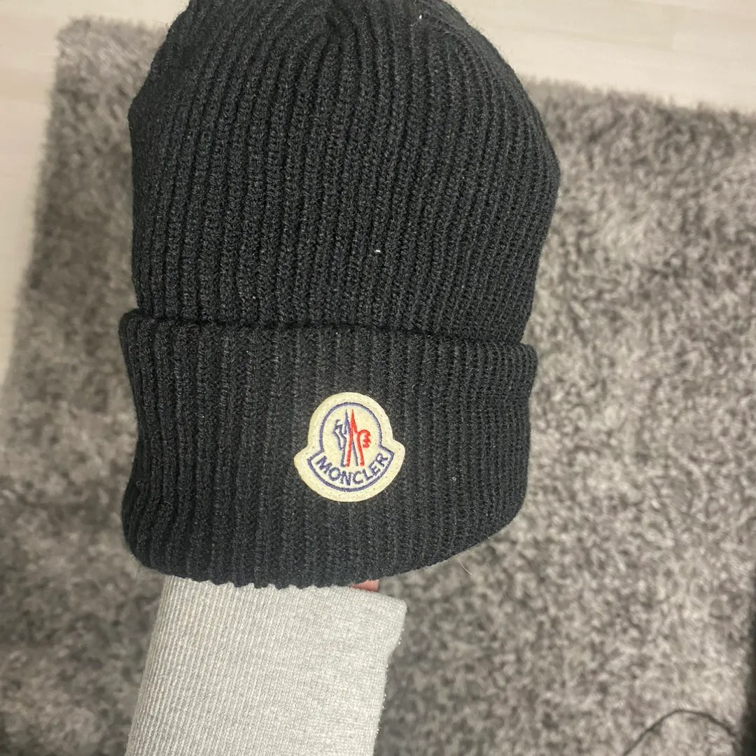 Moncler Black Beanie